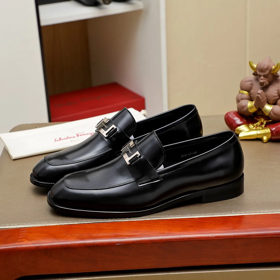 Men's shoes💰460🕷🕷[Ferragamo] Ferragamo's top men's business leather shoes💯Original copy of the official website, the upper is made of imported official website 1:1 material🍁Italian imported cowhide🇮🇹Imported cowhide lining. It’s definitely not made with ordinary craftsmanship, it’s the model used by celebrities! The factory’s craftsmanship is designed to create the most perfect shoes for trendy men! Colors available! Code number 38-44 (45.46 customized)......